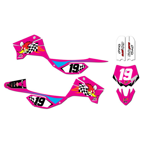 apollo rfz graphics kit all years pecker series magenta