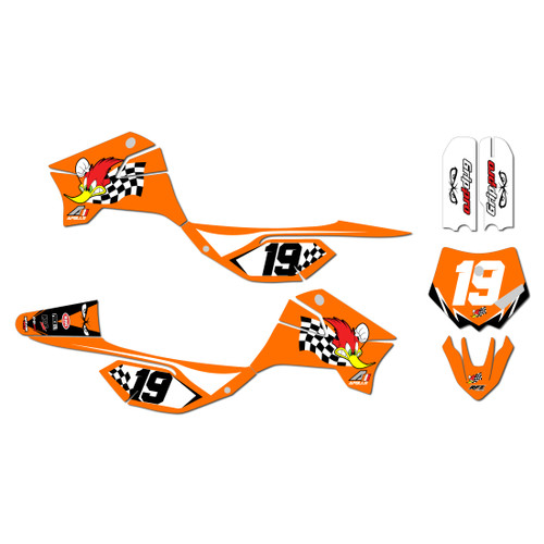 apollo rfz graphics kit all years pecker series orange