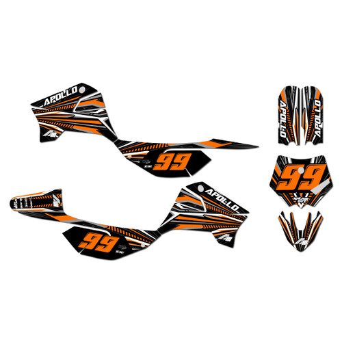 apollo rfz graphics kit all years prime series orange