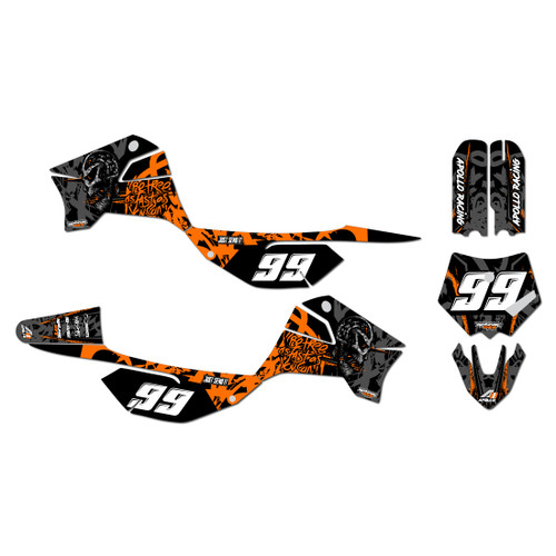 apollo rfz graphics kit all years revolt series orange