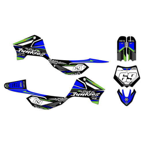 apollo rfz graphics kit all years rugged series green