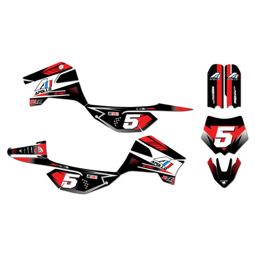 apollo rfz graphics kit all years turbo series red