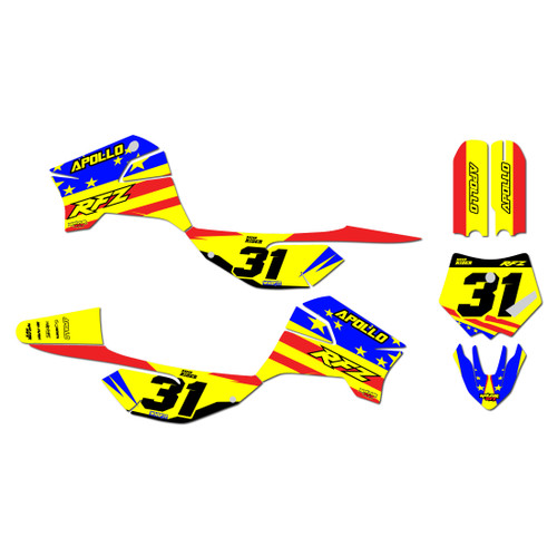 apollo rfz graphics kit all years usa series yellow