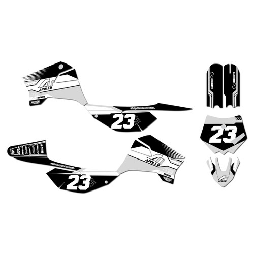 apollo rfz graphics kit all years viper series white