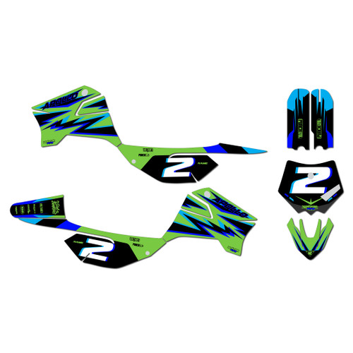 apollo rfz graphics kit all years vizion series green