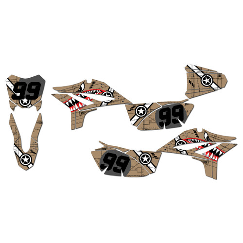 apollo z20 graphics kit all years predator series tan