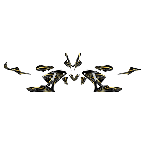 honda cbr600rr graphics kit 2003-2006 prime series gold