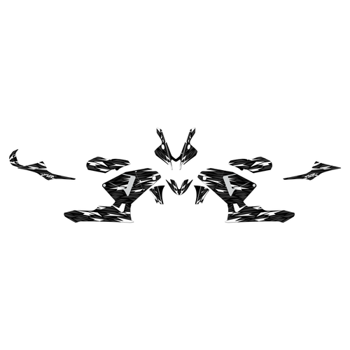 honda cbr600rr graphics kit 2003-2006 twitch series white