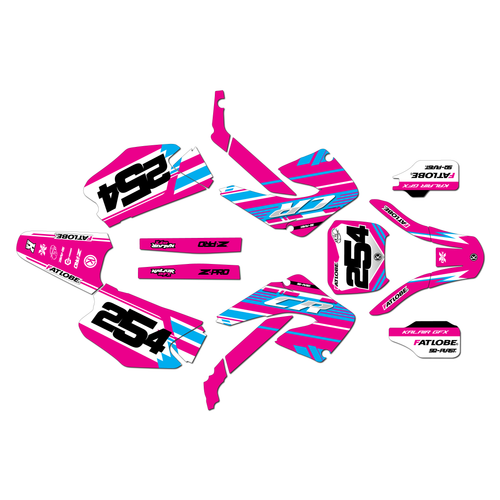 honda cr125 graphics kit 2000-2001 redeemer series cm