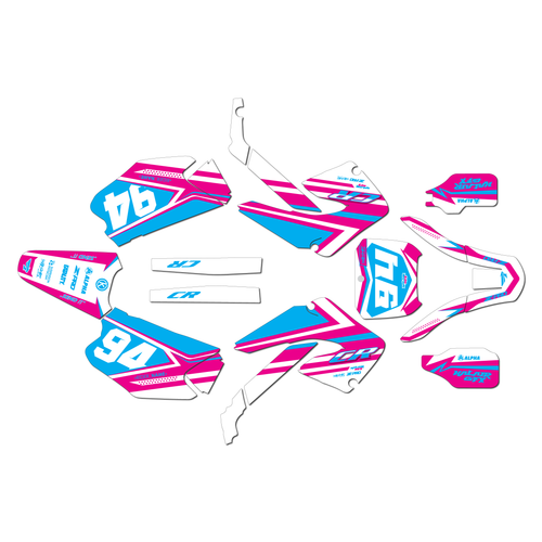 honda cr250 graphics kit 2000-2001 imperator series cm