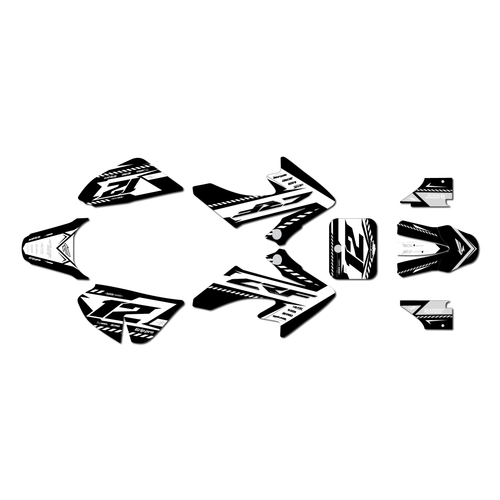 honda crf50 graphics kit 2004-2012 lethal series white