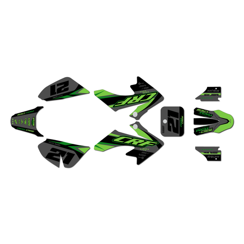 honda crf50 graphics kit 2004-2012 og series green-shift