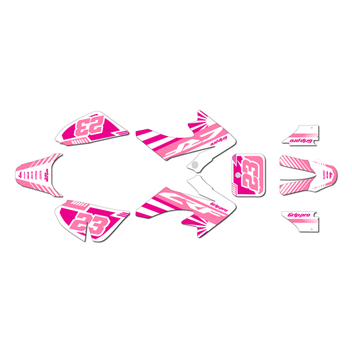 honda crf50 graphics kit 2013-2026 fh series pink