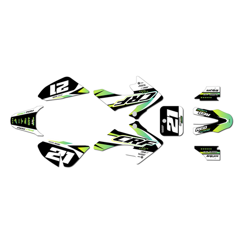 honda crf50 graphics kit 2013-2026 og series lime