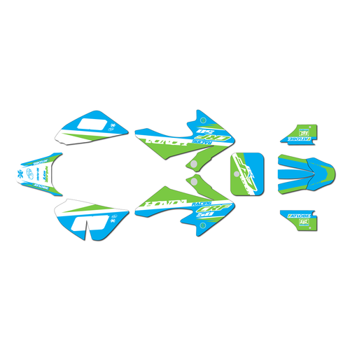honda crf50 graphics kit 2004-2012 voltiac series green