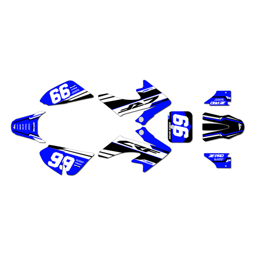 honda crf50 graphics kit 2013-2026 viper series blue