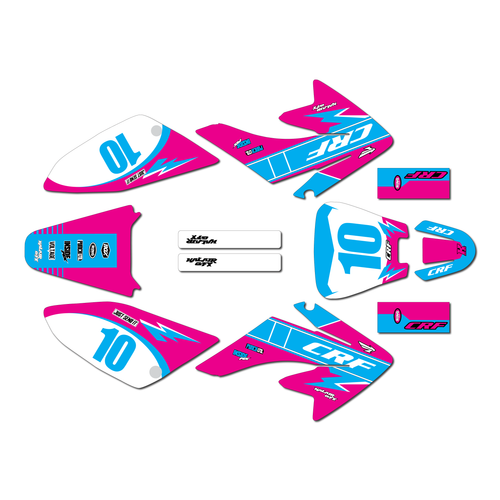honda crf70 graphics kit all years speed series cm
