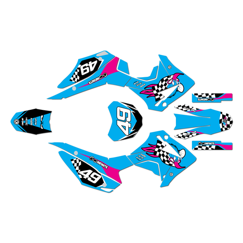 honda crf110f graphics kit 2013-2018 pecker series cm