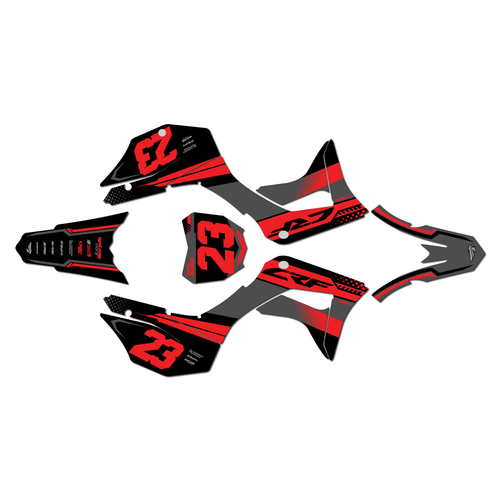 honda crf125f graphics kit 2019-2026 viper series gray