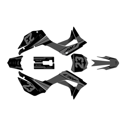 honda crf110f graphics kit 2019-2026 viper series smoke