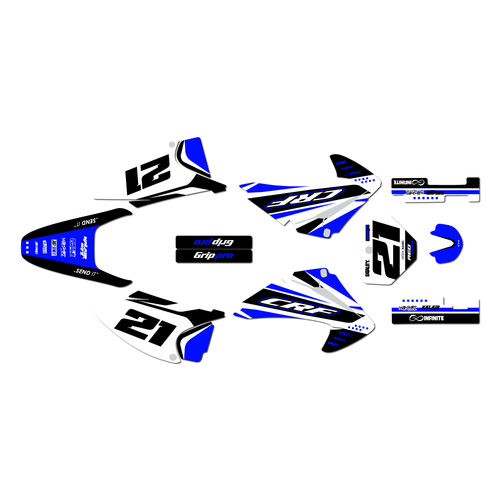 honda crf230f graphics kit 2003-2007 og series blue