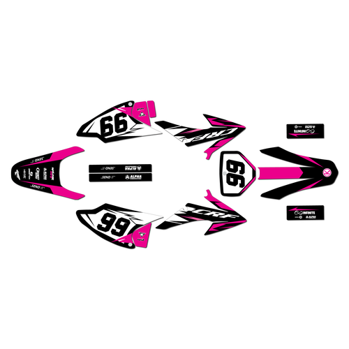 honda crf230f graphics kit 2008-2014 division series magenta