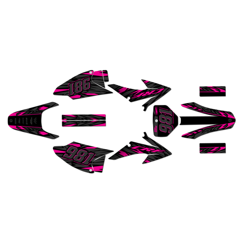 honda crf230f graphics kit 2008-2014 twitch series magenta
