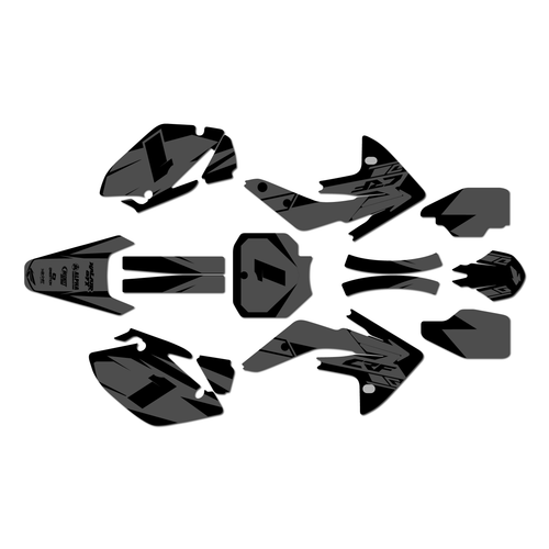 honda crf150r graphics kit 2007-2026 blazing series smoke