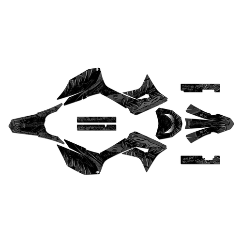 honda crf250f graphics kit 2019-2025 carnage series smoke