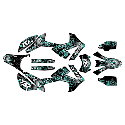 honda crf250l graphics kit 2012-2016 core series teal