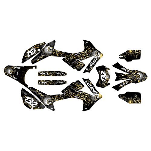 honda crf250l graphics kit 2012-2016 core series gold
