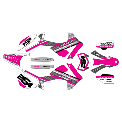 honda crf250l graphics kit 2012-2016 redeemer series magenta