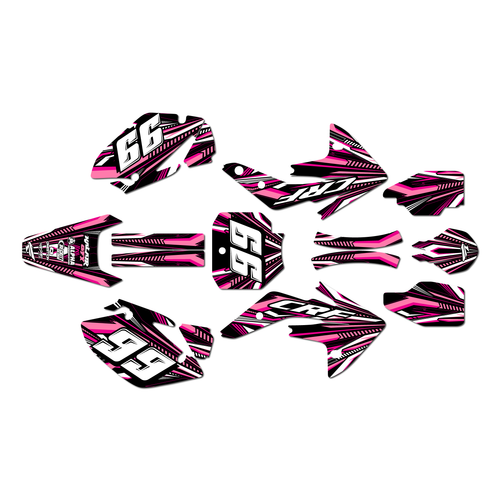 honda crf150r graphics kit 2007-2026 prime series pink