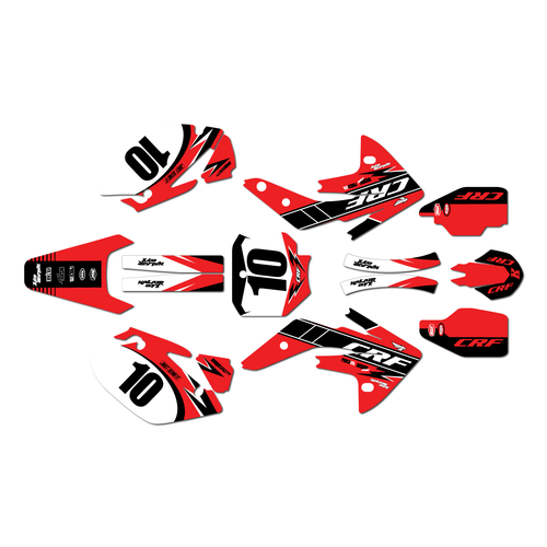 honda crf150r graphics kit 2007-2026 speed series red