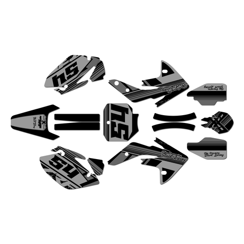 honda crf150r graphics kit 2007-2026 split series smoke