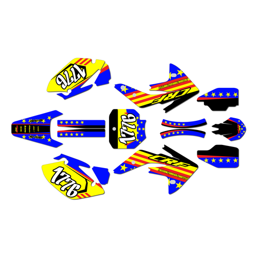 honda crf150r graphics kit 2007-2026 usa series yellow