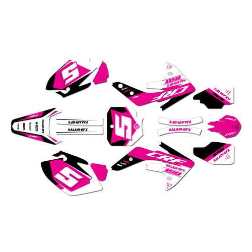 honda crf150r graphics kit 2007-2026 venom series magenta