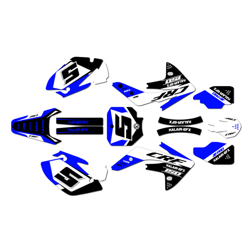 honda crf150r graphics kit 2007-2026 venom series blue