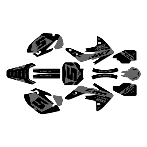 honda crf150r graphics kit 2007-2026 venom series smoke