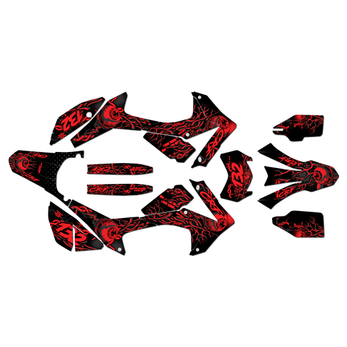 honda crf250l graphics kit 2017-2021 core series red-shift