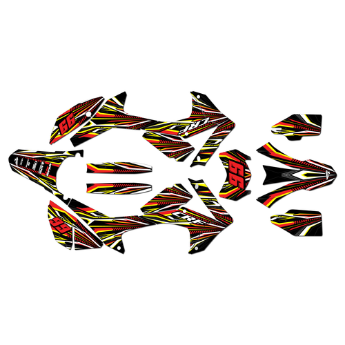 honda crf250l graphics kit 2017-2021 prime series yellow