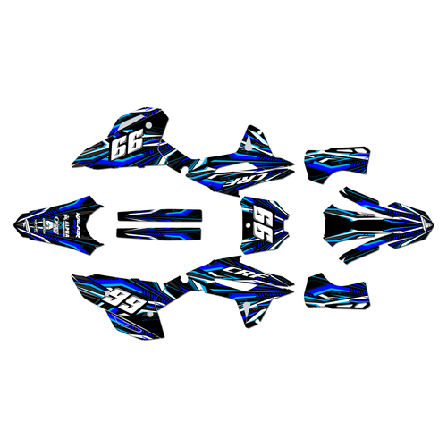 honda crf450r graphics kit 2021-2024 prime series blue