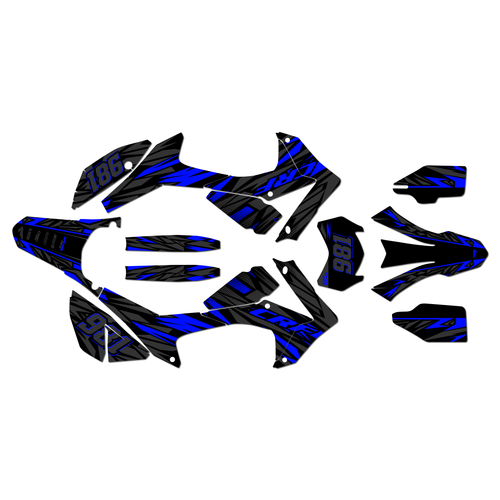 honda crf250l graphics kit 2017-2021 twitch series blue