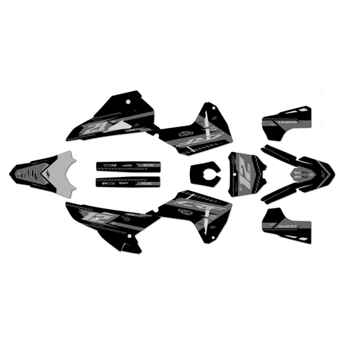 honda crf250r graphics kit 2025-2026 lethal series smoke