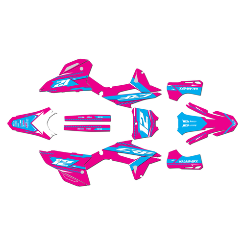honda crf250rx graphics kit 2022-2024 lethal series magenta