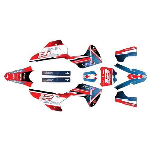 honda crf450r graphics kit 2025-2026 lite series red