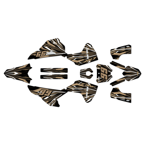 honda crf250r graphics kit 2025-2026 prime series tan