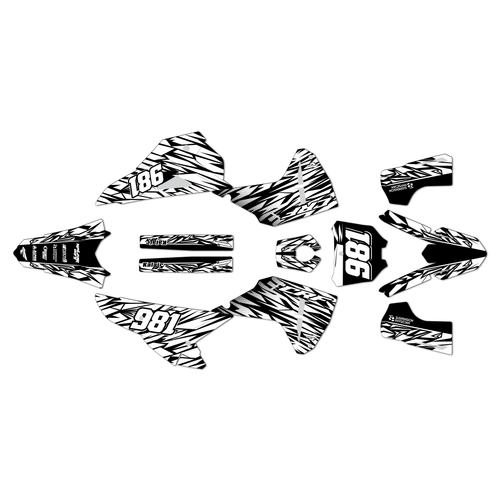 honda crf250r graphics kit 2025-2026 twitch series white