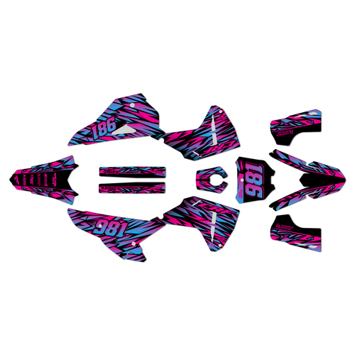 honda crf250r graphics kit 2025-2026 twitch series magenta