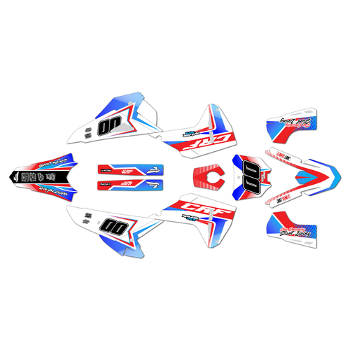 honda crf450r graphics kit 2025-2026 unit series red-blue